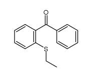 [2-(ethylsulfanyl)phenyl]phenylmethanone结构式