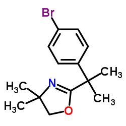 2-[1-(4-溴苯基)-1-甲基乙基]-4,5-二氢-4,4-二甲基恶唑图片