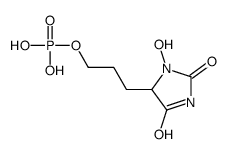 3-(3-hydroxy-2,5-dioxoimidazolidin-4-yl)propyl dihydrogen phosphate Structure