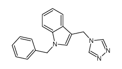1-benzyl-3-(1,2,4-triazol-4-ylmethyl)indole结构式