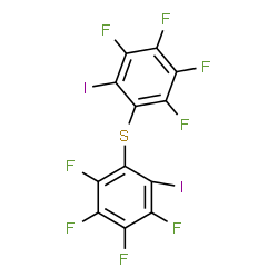 Bis(2,3,4,5-tetrafluoro-6-iodophenyl) sulfide结构式