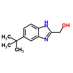 [5-(2-Methyl-2-propanyl)-1H-benzimidazol-2-yl]methanol Structure