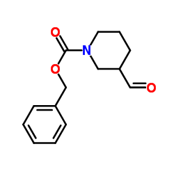 Benzyl 3-formyl-1-piperidinecarboxylate structure