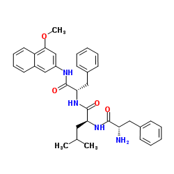 H-Phe-Leu-Phe-4MβNA · TFA结构式