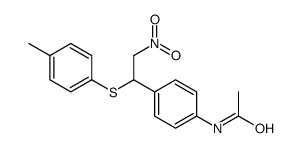 N-[4-[1-[(4-Methylphenyl)thio]-2-nitroethyl]phenyl]acetamide结构式