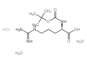 Boc-D-Arg-OH HCl hydrate structure