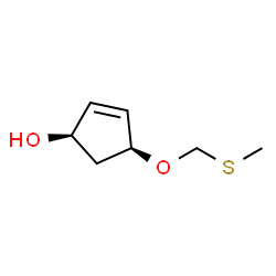 2-Cyclopenten-1-ol,4-[(methylthio)methoxy]-,cis-(9CI)结构式