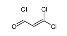 3,3-dichloroprop-2-enoyl chloride Structure