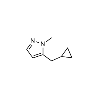 5-(Cyclopropylmethyl)-1-methyl-1H-pyrazole Structure
