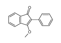 3-Methoxy-2-phenyl-1H-inden-1-on结构式