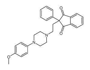 2-[2-[4-(4-methoxyphenyl)piperazin-1-yl]ethyl]-2-phenylindene-1,3-dione Structure