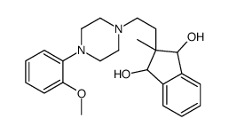 2-[2-[4-(o-Methoxyphenyl)-1-piperazinyl]ethyl]-2-methyl-1,3-indanediol结构式