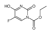 ethyl 5-fluoro-2,4-dioxopyrimidine-1-carboxylate Structure