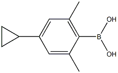 2,6-Dimethyl-4-cyclopropylphenylboronic acid结构式