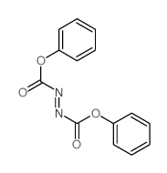 1,2-Diazenedicarboxylicacid, 1,2-diphenyl ester结构式