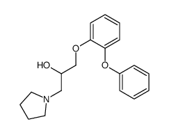 1-(o-Phenoxyphenoxy)-3-(1-pyrrolidinyl)-2-propanol结构式