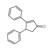 2-Cyclopenten-1-one,3,4-diphenyl-结构式