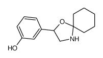 3-(1-oxa-4-azaspiro[4.5]decan-2-yl)phenol结构式