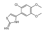 4-(2-chloro-4,5-dimethoxyphenyl)-1,3-thiazol-2-amine Structure