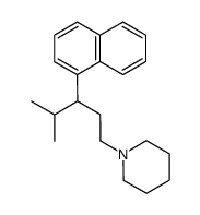 1-(4-Methyl-3-naphthalen-1-yl-pentyl)-piperidine Structure