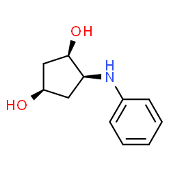 1,3-Cyclopentanediol,4-(phenylamino)-,(1R,3R,4S)-(9CI) Structure