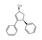 2-Cyclopenten-1-ol,3,4-diphenyl-, cis- (8CI) Structure