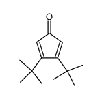 3,4-di-tert-butylcyclopentadienone Structure