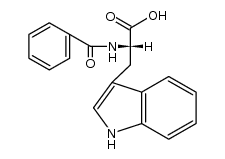 N-alpha-benzoyl-L-tryptophan Structure