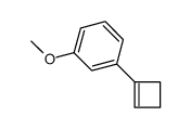 Benzene, 1-(1-cyclobuten-1-yl)-3-methoxy- (9CI) structure