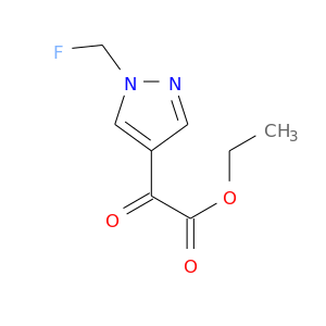 ethyl 2-[1-(fluoromethyl)pyrazol-4-yl]-2-oxo-acetate Structure