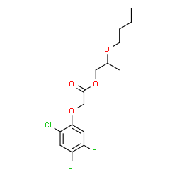 2-butoxypropyl 2-(2,4,5-trichlorophenoxy)acetate structure