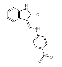 1H-Indole-2,3-dione,3-[2-(4-nitrophenyl)hydrazone]结构式