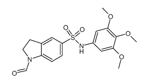 1-formyl-N-(3,4,5-trimethoxyphenyl)-5-indolinesulfonamide Structure