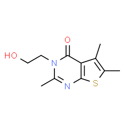 3-(2-Hydroxyethyl)-2,5,6-trimethylthieno[2,3-d]pyrimidin-4(3H)-one结构式