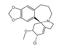 2β-chloro-15,16-methanediyldioxy-3β-methoxy-11a-homo-erythrin-1(6)-ene结构式