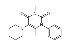 3,6-dimethyl-1-phenyl-5-piperidin-1-ylpyrimidine-2,4-dione Structure