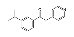 1-(3-propan-2-ylphenyl)-2-pyridin-4-ylethanone结构式