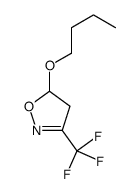 5-butoxy-3-(trifluoromethyl)-4,5-dihydro-1,2-oxazole结构式