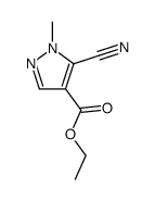 5-CYANO-1-METHYL-1H-PYRAZOLE-4-CARBOXYLICACIDETHYLESTER结构式