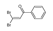 3,3-dibromo-1-phenylprop-2-en-1-one Structure