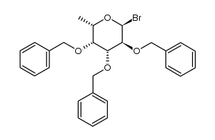 2,3,4-tri-O-benzyl-α-L-fucopyranosyl bromide Structure