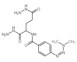 Glutamic acid,N-[p-(3,3-dimethyl-1-triazeno)benzoyl]-, dihydrazide, L- (8CI)结构式