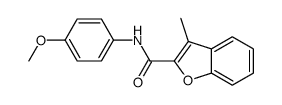 N-(p-Methoxyphenyl)-3-methyl-2-benzofurancarboxamide Structure