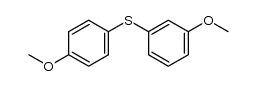 1-methoxy-3-[(4-methoxyphenyl)thio]benzene Structure