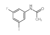 N-(3-fluoro-5-iodo-phenyl)acetamide structure