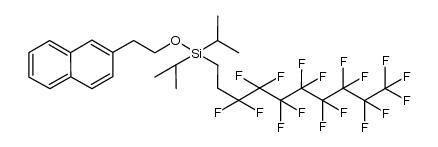 diisopropyl-1H,1H,2H,2H-perfluorodecylsilyl 2-(2-naphthyl)ethyl ether Structure