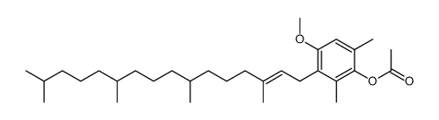 1-acetoxy-2,6-dimethyl-3-phytyl-4-methoxybenzene结构式