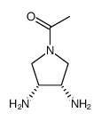 3,4-Pyrrolidinediamine,1-acetyl-,(3R,4S)-rel-(9CI) structure