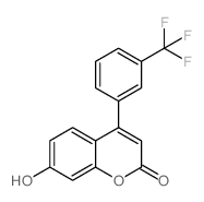 7-HYDROXY-4-(3-TRIFLUOROMETHYLPHENYL)COUMARIN structure