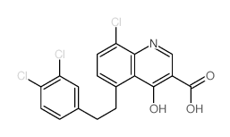 8-chloro-5-[2-(3,4-dichlorophenyl)ethyl]-4-oxo-1H-quinoline-3-carboxylic acid Structure